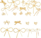 FASHEWELRY Alloy Bowknot Charms Links Golden Bow Tie Connector Charms Metal Bow by FASHEWELRY