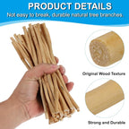 PATIKIL 60 Pcs / 40cm Wood Log Sticks, 0.2-0.5inch in Diameter Natural Driftwood - Image 3