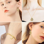 SANNIX 350Pcs Antique Gold Charms Bulk Lots Jewelry Making Charms Assorted - Image 7