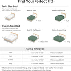 Love's cabin Dark Green Full Comforter Set, 3-Piece Prewashed Bed Set - Image 7