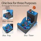 Dice Tower and Tray, Foldable Portable Dice Rolling Tower, Dice Roller Accessory - Image 2