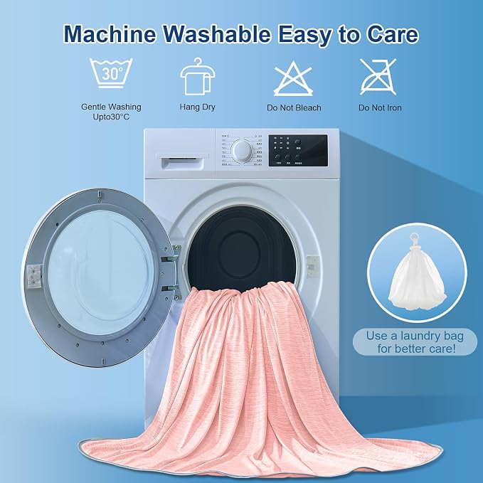 KMUSET Cooling Blanket Queen Size, Double Sided Summer Cooling Blankets - Image 7
