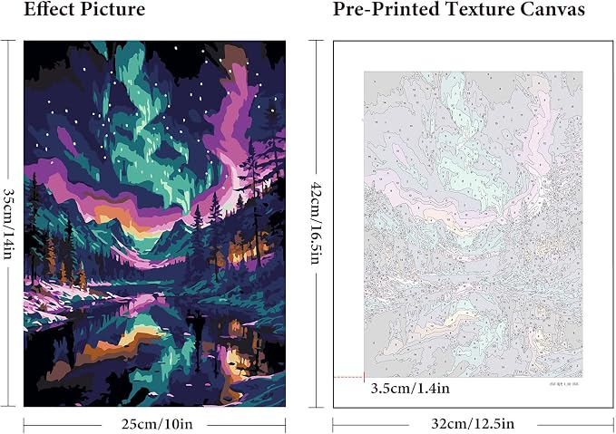 Fountor 6 Pack Paint by Numbers Kit - Image 3
