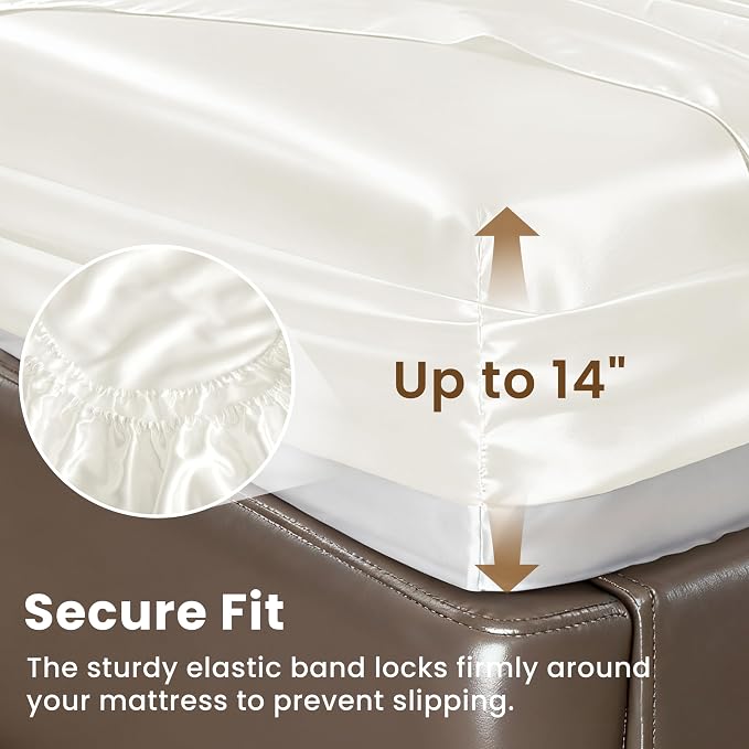 Love's cabin Full Size Satin Sheet Sets - Image 4