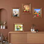 LUCKYLIFE 8x10 Picture Frame Set of 4, Rustic Bronze Picture Frames - Image 4
