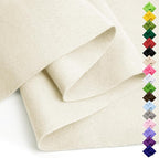 Soft Felt Fabric Sheet 18" x 36", 1.6mm Acrylic Craft Felt, Ivory | Soft Thick by AblemeDeco