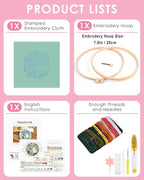 TINDTOP Embroidery Kit for Beginners Adult, Rabbit Embroidery Kit | Include - Image 2