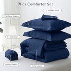 JOLLYVOGUE California King Comforter Set, Ultra-Soft Bed in a Bag Cal King Size - Image 5