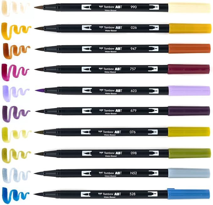 Tombow 56186 Dual Brush Pen Art Markers, Brush and Fine Tip Markers - Image 5