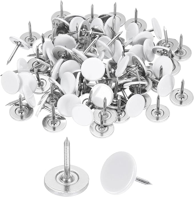uxcell 150Pcs Upholstery Tacks, 11mmx13mm Flat Head Thumb Tack Decorative by uxcell
