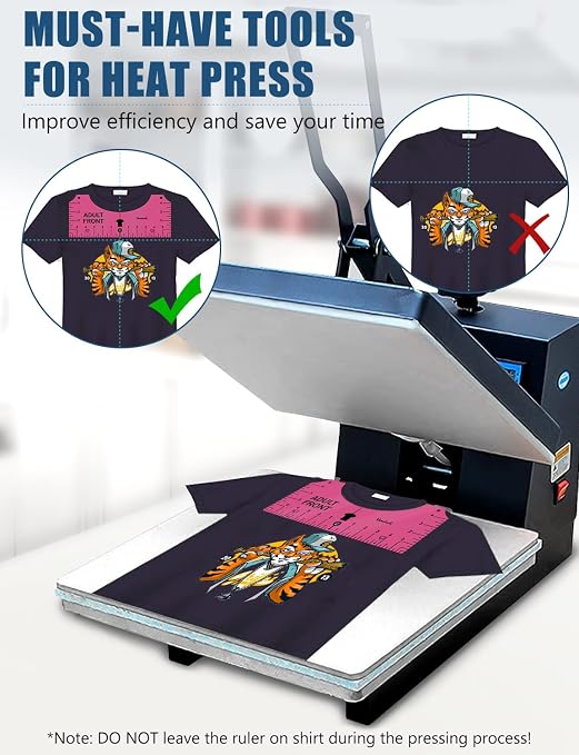 Vowlove Tshirt Ruler Guide for Vinyl Alignment: T Shirt Rulers to Center Designs - Image 6