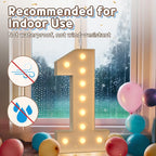 imprsv 4FT Marquee Number 2 Light up Number 2nd Birthday Decorations Large - Image 4