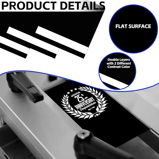 5PCS Laser Engraving Double Color ABS Plastic Sheet, Two-Tone Laserable - Image 3