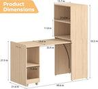 Zevemomo Folding Desk, Convertible Table - Image 2