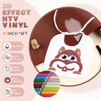 Tintnut Ferra Color Puff Heat Transfer Vinyl Roll, easy cut & weed, stretch - Image 2
