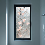 IVN Privacy Window Film Stained Glass Window Cling Pink Blossom Design - Image 6