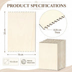 Minatee 200 Pcs Beginners Wooden Loom Notched Weaving Loom Basket Weaving Tools - Image 2