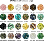 Gemstone Chips Beads DIY Jewelry Making, Healing Engry Crystals Polishing - Image 2