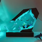 Whale Shark Resin Lamp, Handmade Resin Night Light - Image 5