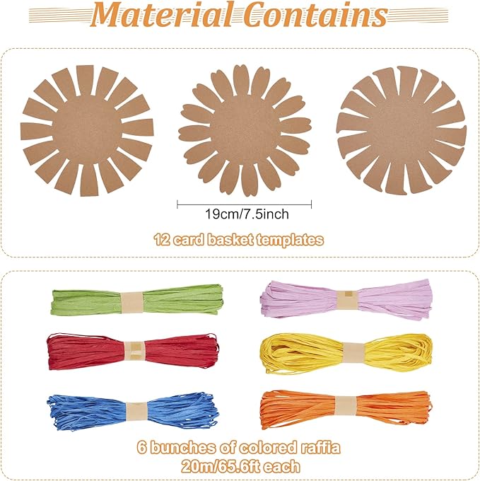 FREEBLOSS 12 Set Basket Weaving Kit Introductory Sewing - Image 2