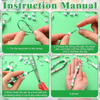 Landical 564 Pcs Golf Keychain Making Kit DIY Golf Bead Keychain Set Craft - Image 2