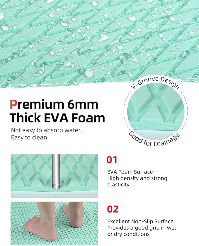 Abahub EVA Foam Boat Flooring Self-Adhesive Decking Surfboard Traction Pad | - Image 3