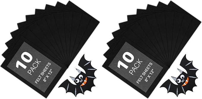 HTVRONT Black Felt Sheets for Crafts by HTVRONT