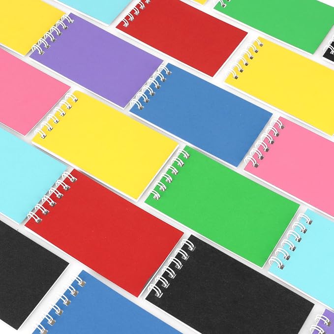 24 Pack Mini Notebooks for Kids Small Spiral Journal Notepads Party Favor | - Image 9