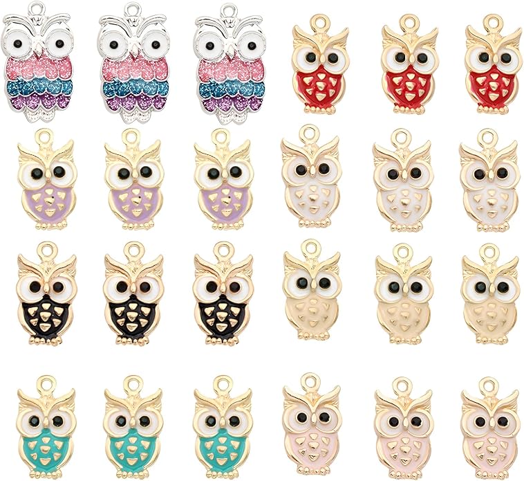 Bulk Gold Enamel Charms for Jewelry Making, Colorful Metal Charms Pendant for by stino