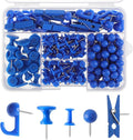 BESARME 200 Pcs Push Pins for Bulletin Board, Thumb Tacks for Cork Board | Blue by BESARME