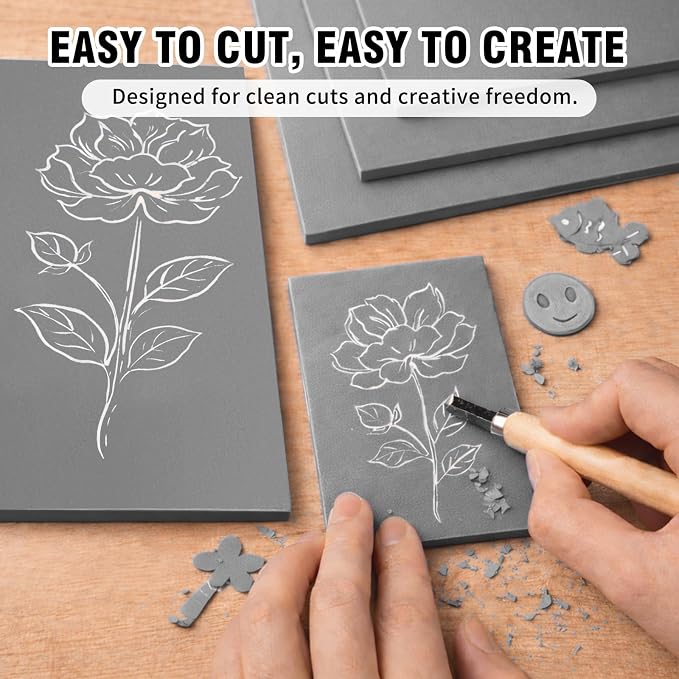 Falling in Art Professional Soft Linoleum Carving Block, 9 Inches by 12 Inches - Image 3