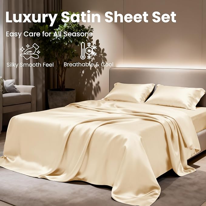 Love's cabin Satin Queen Sheets Set - Image 8