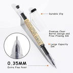 Japanese Style Black Gel Ink Pens, 0.35mm Extra Fine Point, No Smudge Quick - Image 6