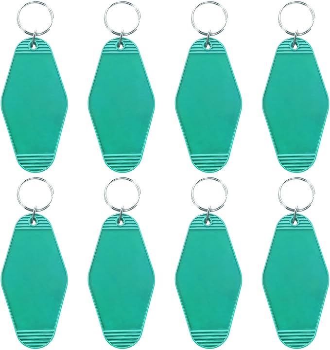 8PCS Motel Keychain Blank Hotel Key Tags Holder by PPhtony