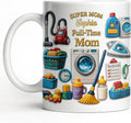 Personalized Mom Mug Gift, Mother Life Coffee Cup by ALMAGEMSUS