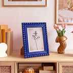 1 Pack 5 x 7 Picture Frame, Wood Beaded Boho Photo Frame, Vintage Photo Display - Image 6