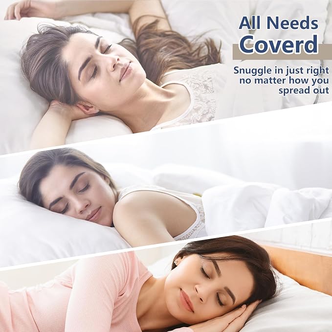 CozyLux Pillows King Size Set of 2, Soft Supportive 3D Down Alternative Bed - Image 7