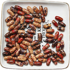 300pcs Mixed Painted Barrel Wood Spacer Beads, BetterJonny 15 * 7mm Oval - Image 6