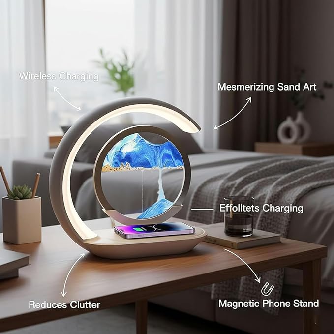 3-in-1 Moving Sand Art Desk Lamp - Image 5
