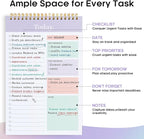 Taja 6 Pack of To Do List Notepad - Image 2