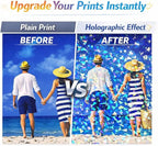 36 Sheets Holographic Sticker Paper Holographic Clear Vinyl Self Adhesive - Image 5