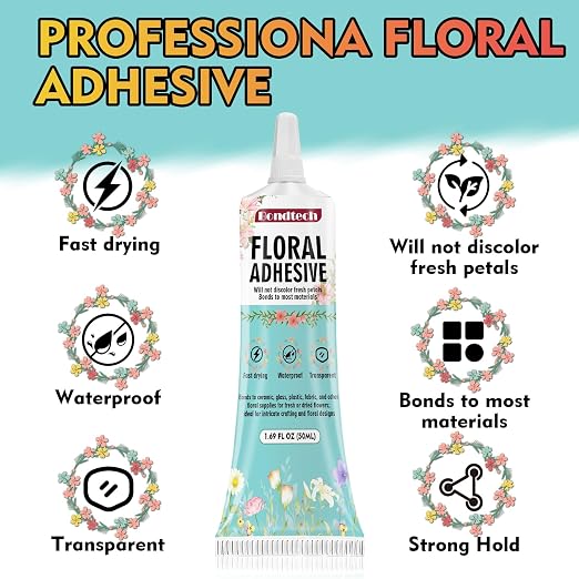Floral Glue, Boutonnieres, Fabric and Wedding Craft Supplies, Fast Drying - Image 2