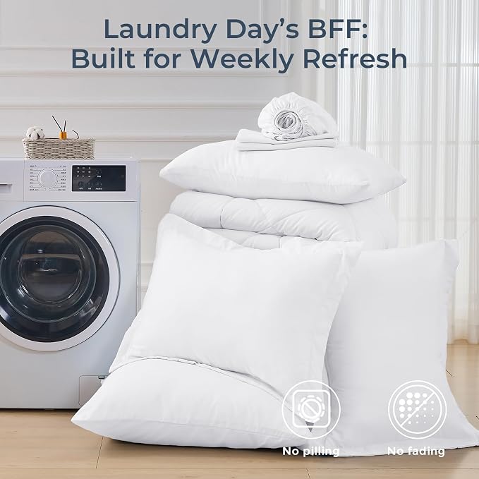 HEVUMYI White Queen Comforter Set - Image 7