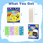 ZMLM Scratch Paper Art-Crafts Gift: 2 Pack Rainbow Notebooks Supplies - Image 7