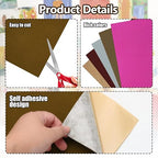 Biaungdo Brown Self Adhesive Felt Sheets, 8 x 12 Inch, Felts Fabric - Image 3