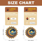 200 Pieces Sun and Moon Wooden Puzzles - Image 4