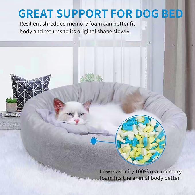 Bean Bag Filler, 11lbs Shredded Memory Foam Stuffing, Filling & Refill - Image 8