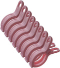 Plastic Clothes Pins Spring Clips Heavy Duty Laundry Clothespins Beach Towel Clips Clothes Pins Air-Drying Clothing Pin ，Set of 8 (Pink)