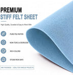 Baby Blue Large Felt Fabric 36" x 36", 1mm Stiff Felt Sheet, Nonwoven Fabric - Image 4
