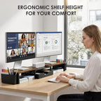 OPNICE Desk Organizers and Accessories, Dual Monitor Stand Riser - Image 2